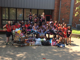 Hurricane Harvey Donations from IMS Lady Warriors