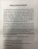 School Pageant Instructions