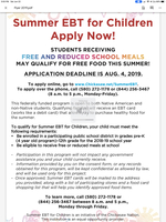 EBT Program Still Open for Applications