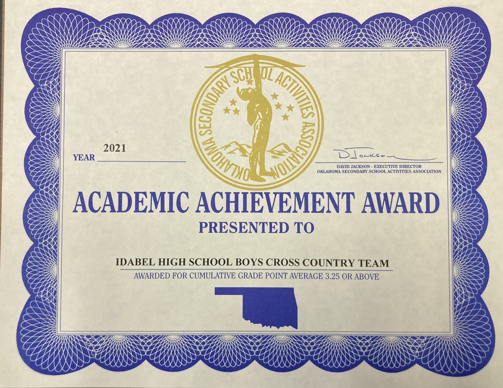 Academic Achievement Award XC 21